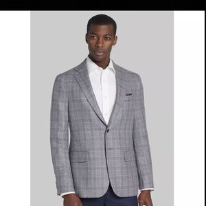 Reserve Collection Tailored Fit Plaid Sportcoat 40r Brown NWT